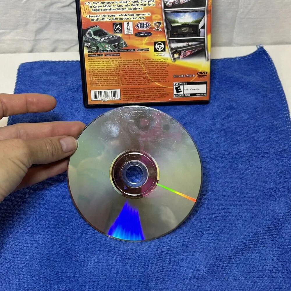 NHRA Championship Drag Racing (Sony PlayStation 2, 2005) No Manual